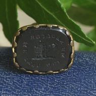 Antique Georgian Wax Seal Fob "Who Neglects Me Loses Me" Pendant - Image 3