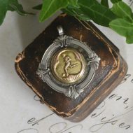 Vintage Sterling Silver and Gold Football Soccer Medal Fob